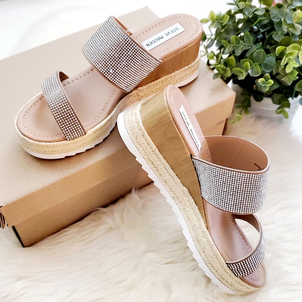 Steve Madden Mistee Rhinestone Sandals - Picture 11 of 11
